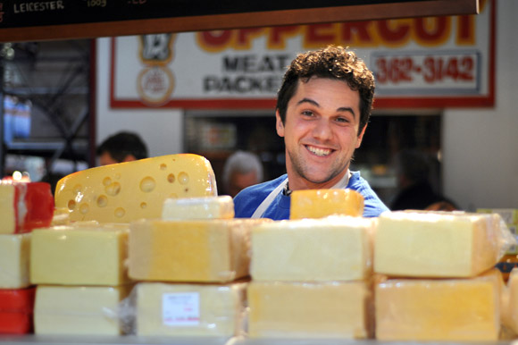 Nick Tsioros of the Olympic Cheese Mart.