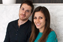 Noura Sakkijha and husband.