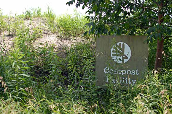 Daniel Bida of Zooshare at the Toronto Zoo compost facility.