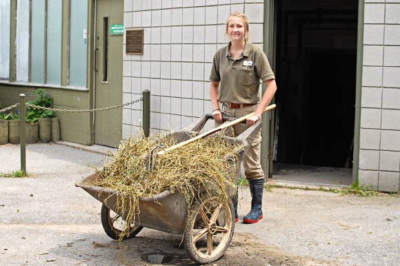 Wildlife Keeper, Kelsey Jones.