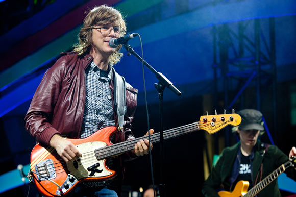 Sloan performing for CBC Culture Days at Yonge-Dundas Square.