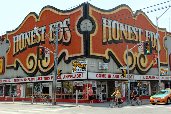 Honest Ed's, present home of Sonic Boom