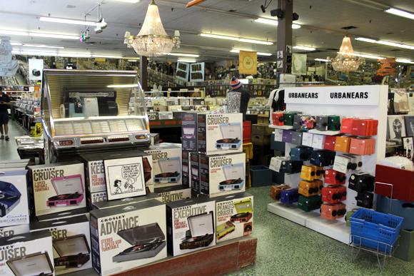 Record players and accessories are also available at Sonic Boom