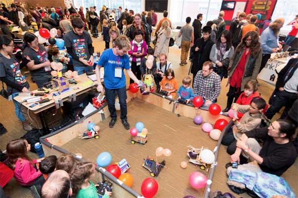 Mini Maker Faire in action.