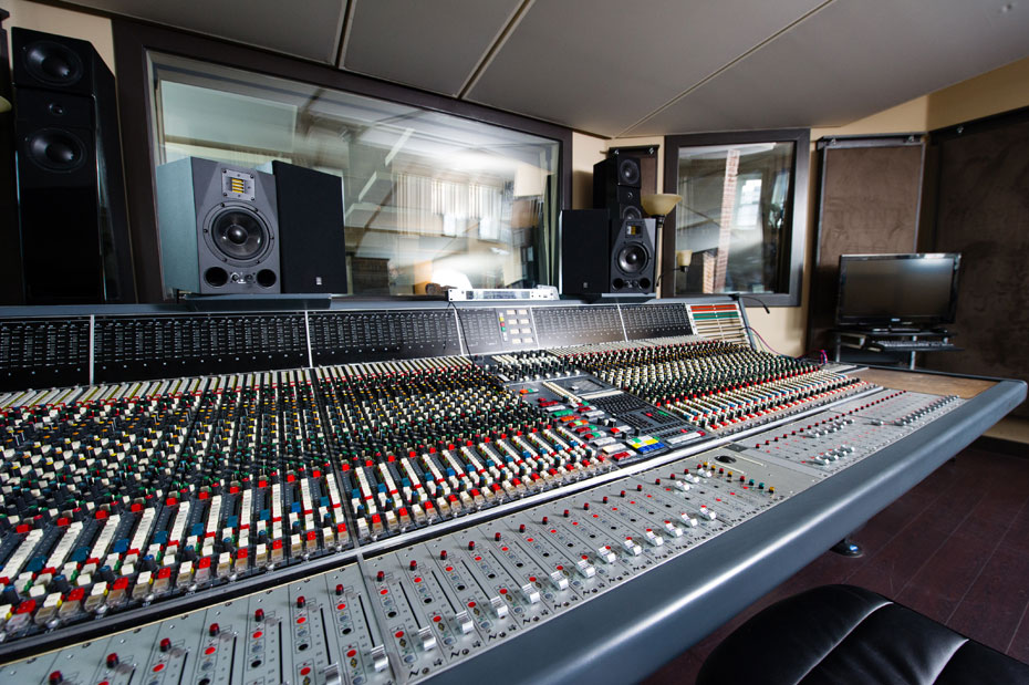 An interior glance at Coalition Music's studio. 