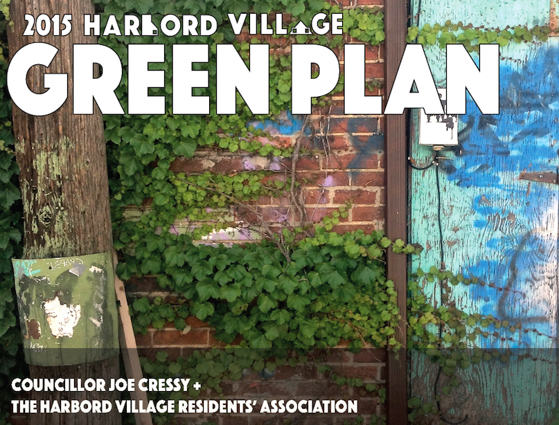 The Harbord Village Green Plan aims to replace asphalt and concrete with trees and green space